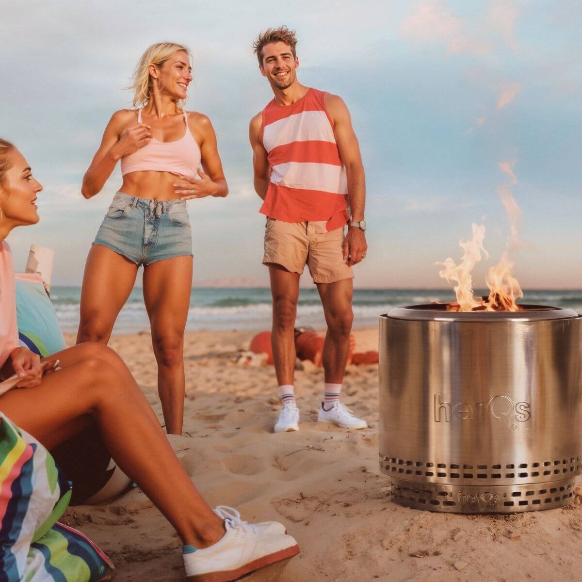 herQs Smokeless FirePit Blaze