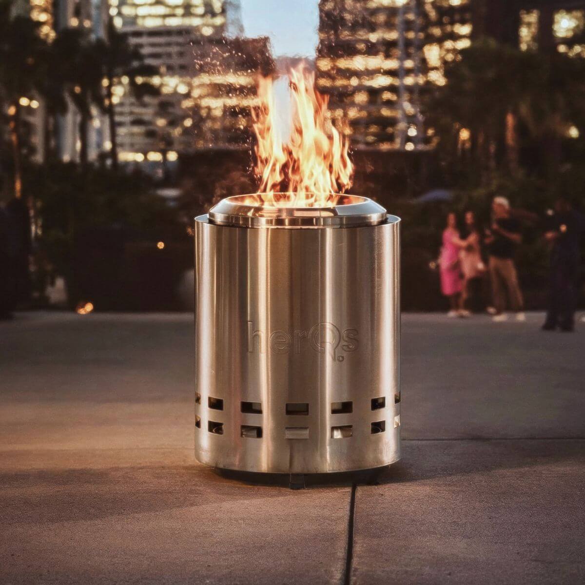 herQs Smokeless FirePit Mighty + Premium Houtpellets Voordeelbundel