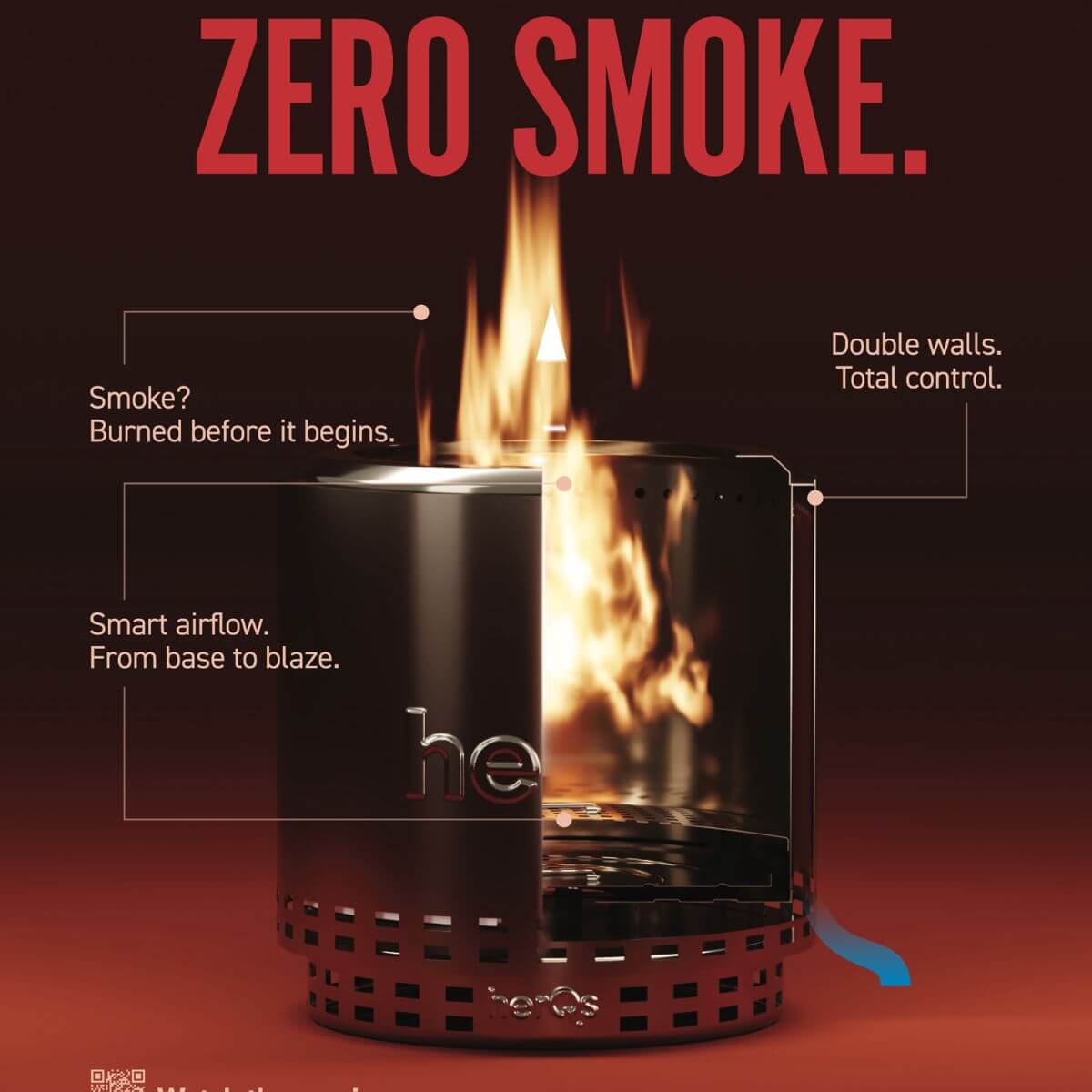 herQs Smokeless FirePit Chief