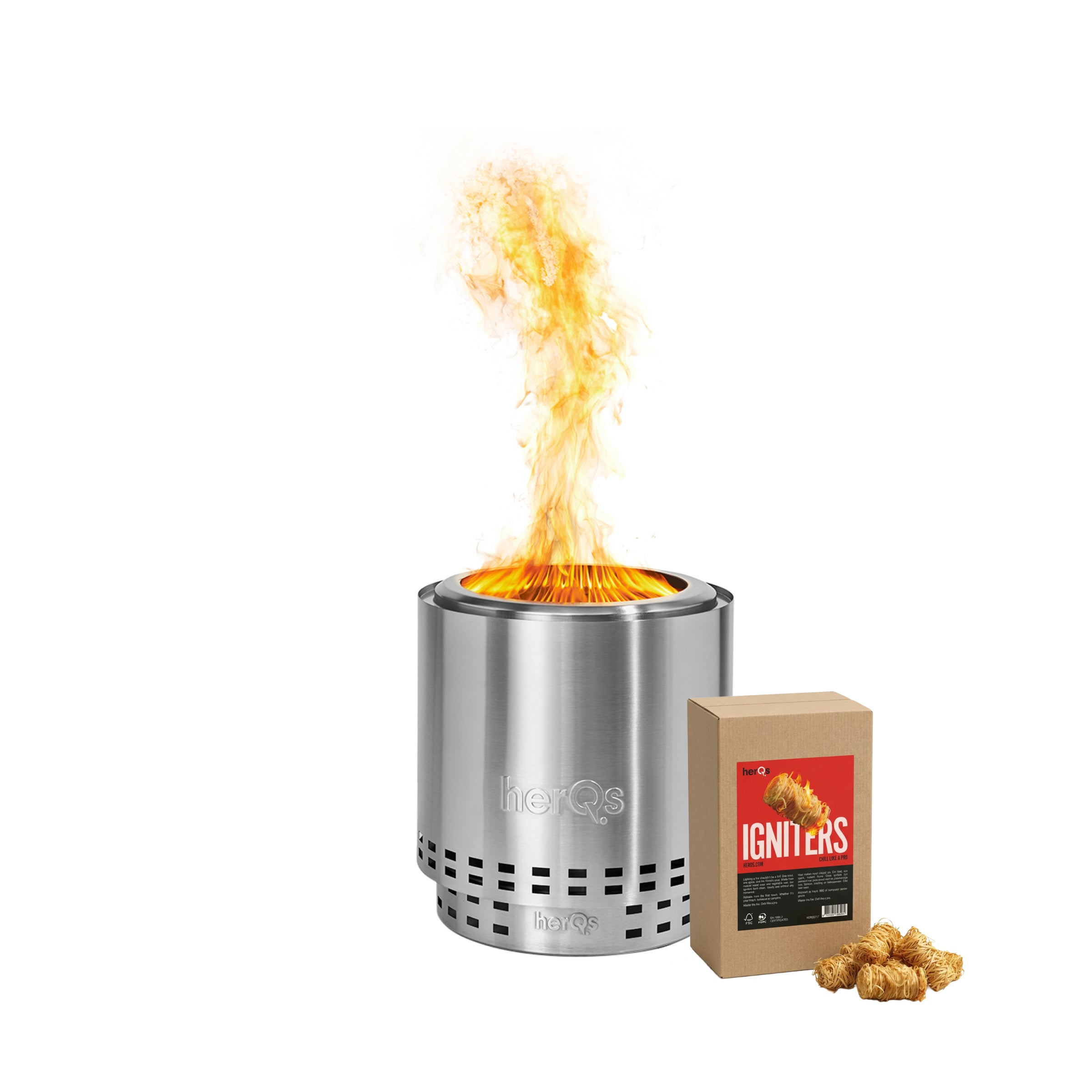 herQs Smokeless FirePit Cozy + Gratis Igniters