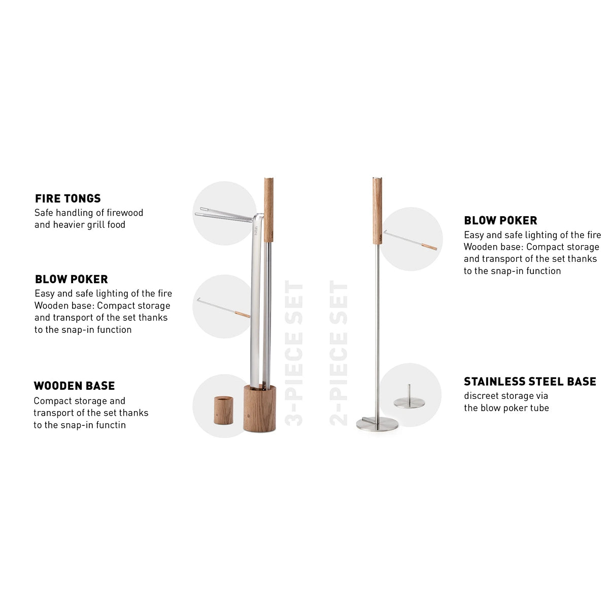 Höfats Fire Tools Set (3 stuks)