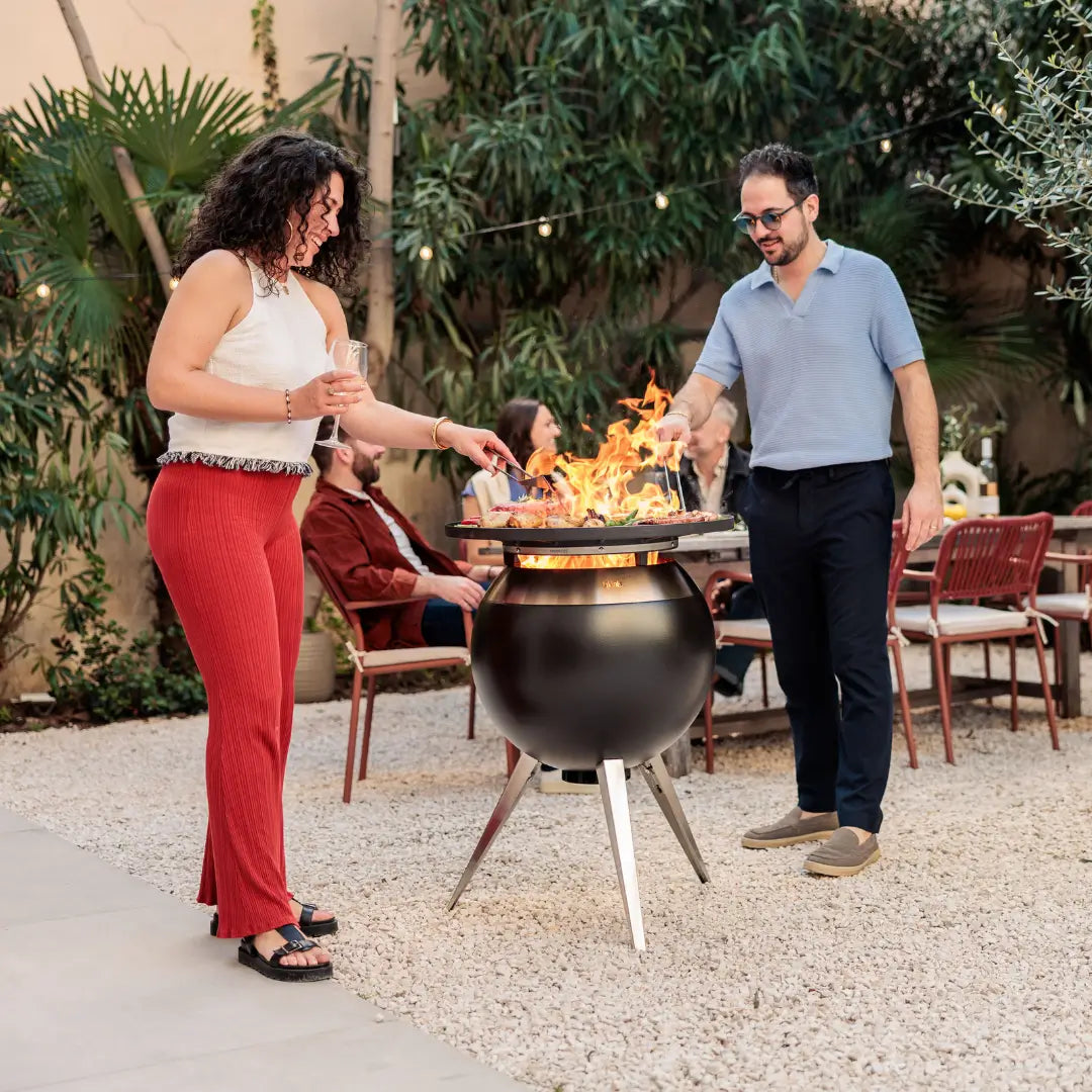 Höfats Moon 55 Plancha BBQ Set Hoog & Lage voet
