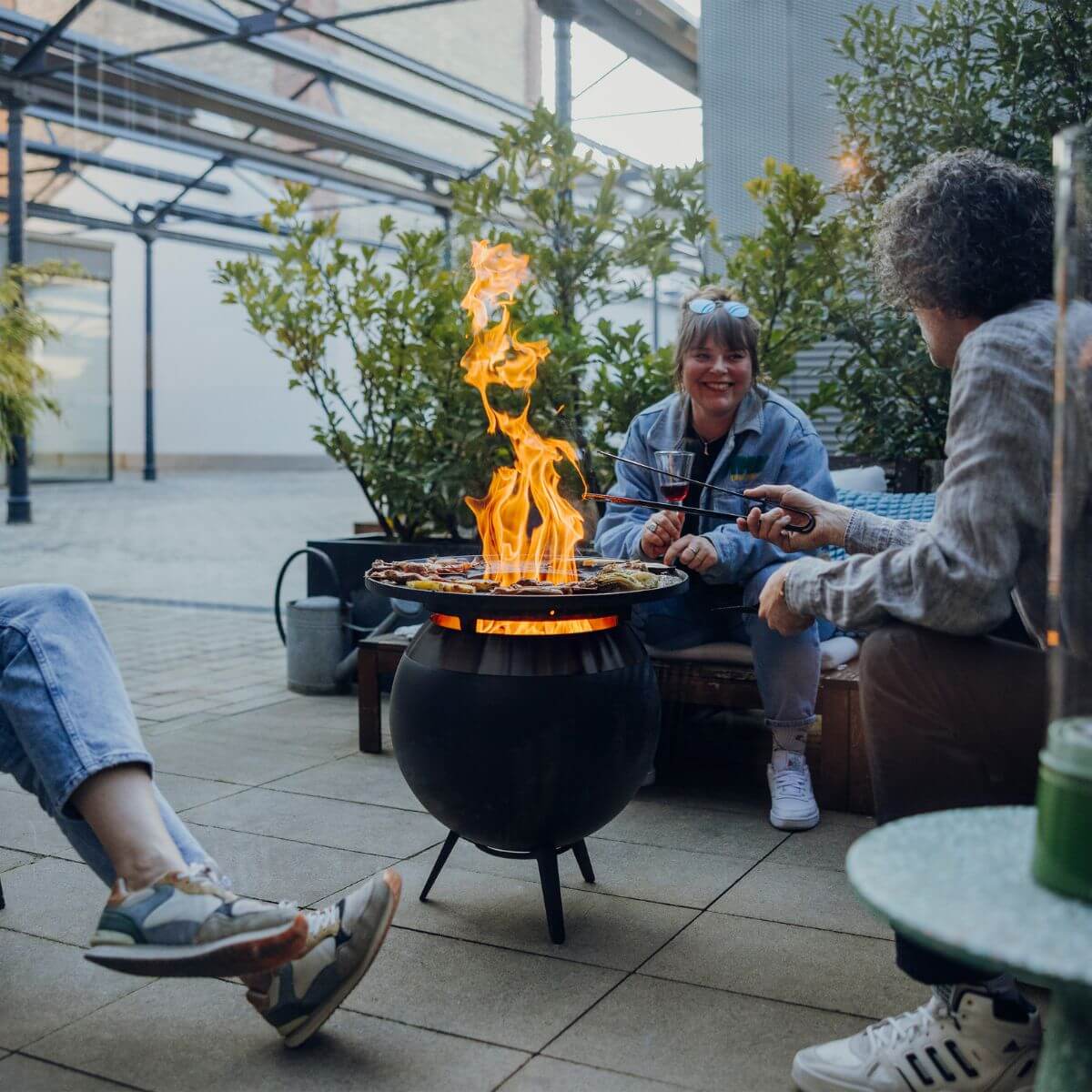 Höfats Moon 45 Plancha BBQ Set Laag