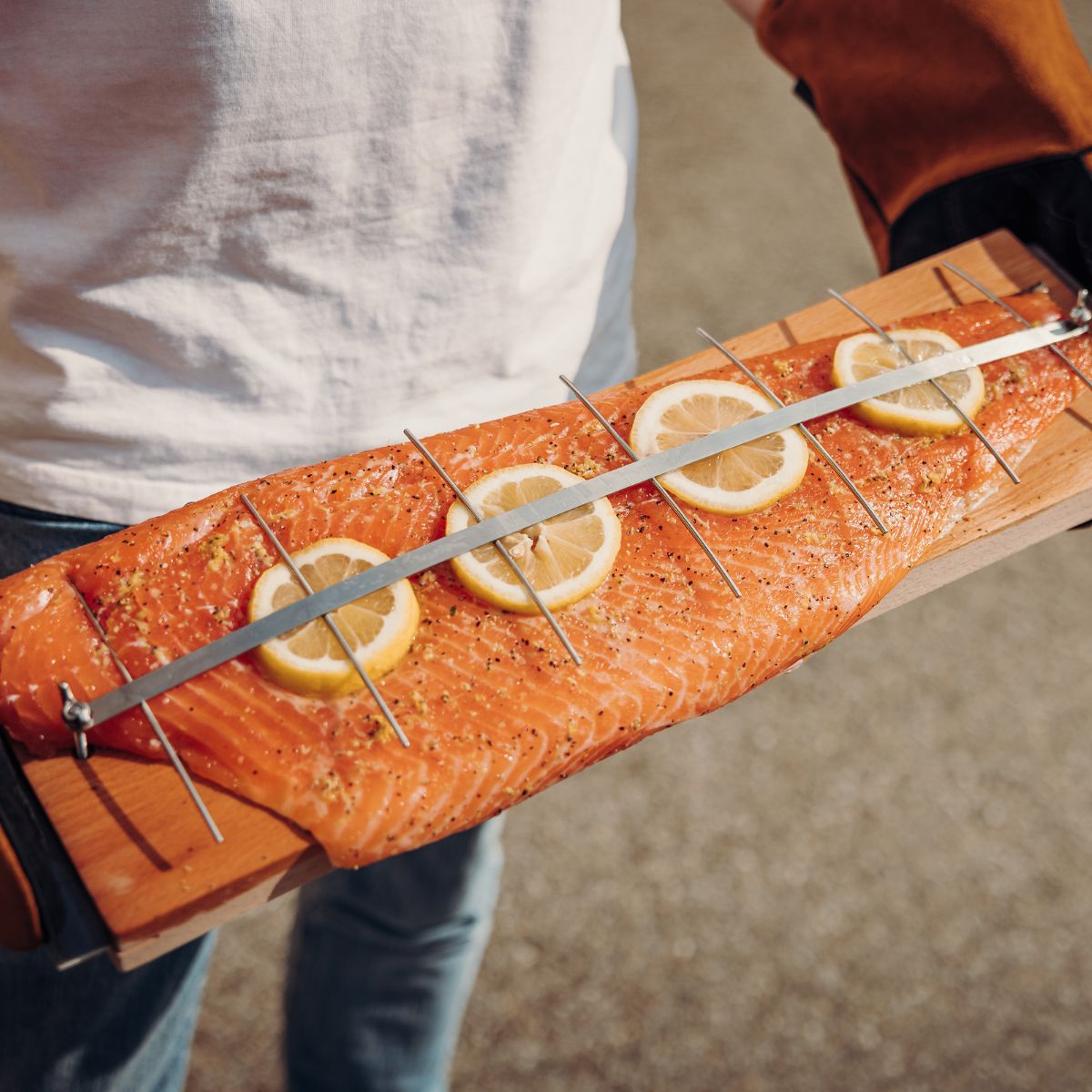 Höfats Flame Grill Zalm board