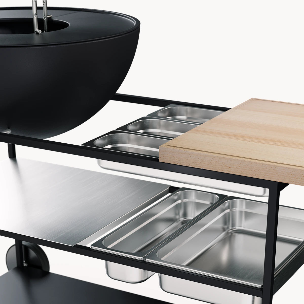 Höfats Fire Kitchen RVS Bakken-set