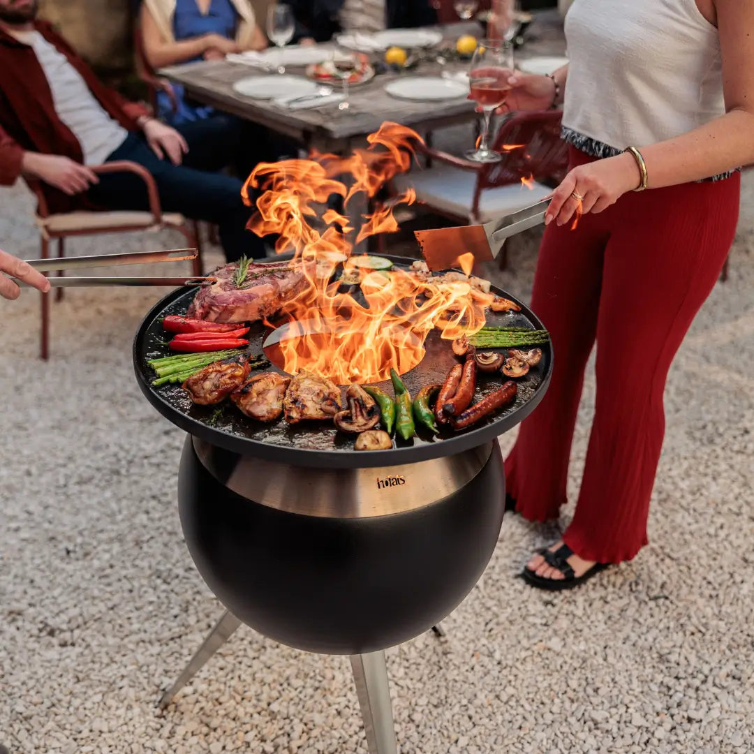 Höfats Moon 55 Plancha BBQ Set Hoog & Lage voet