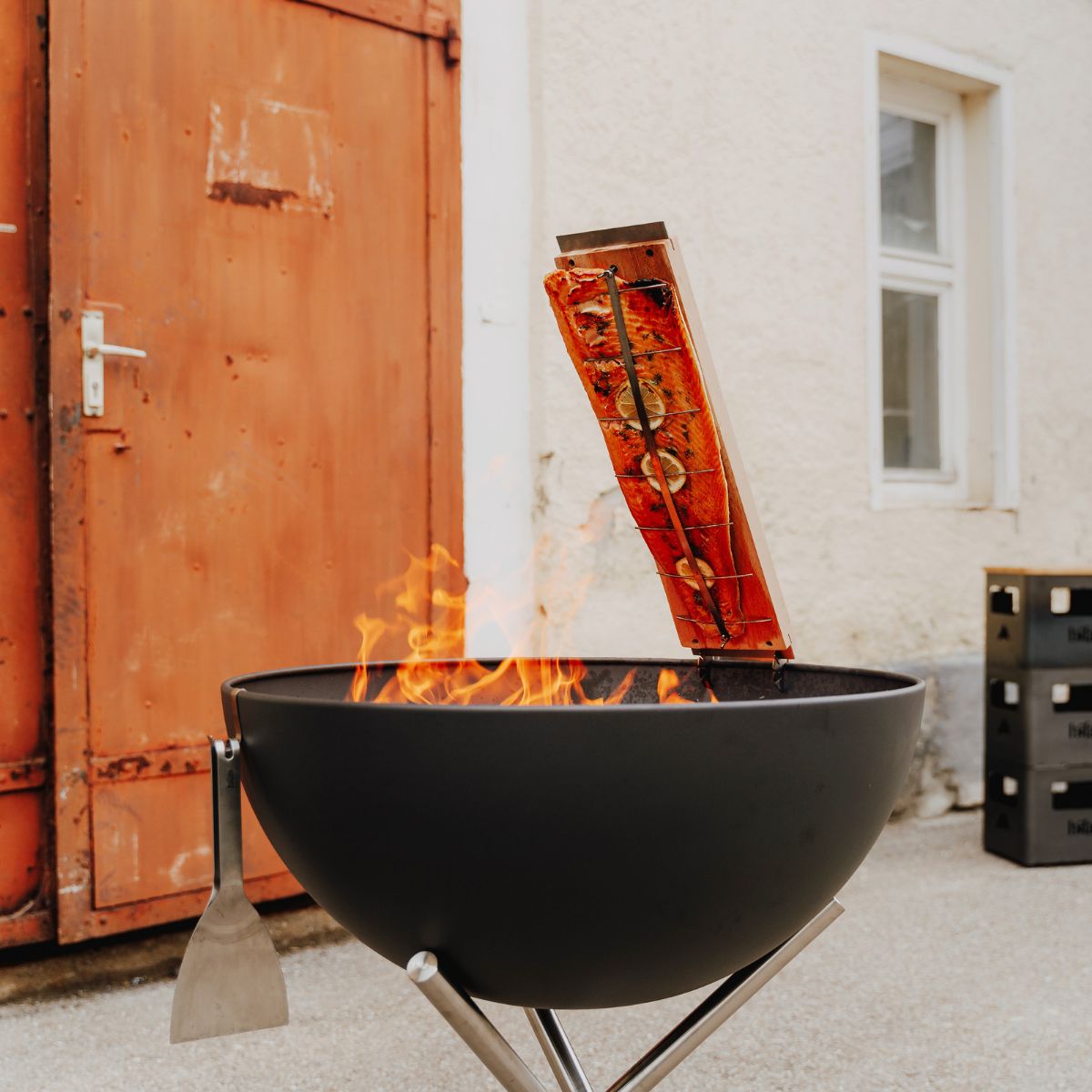 Höfats Flame Grill Zalm board