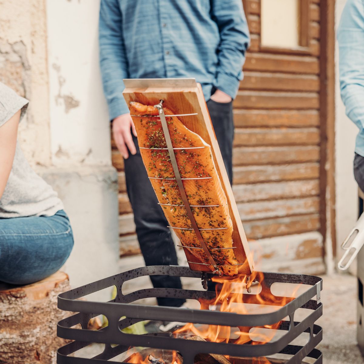 Höfats Flame Grill Zalm board